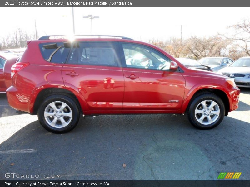 Barcelona Red Metallic / Sand Beige 2012 Toyota RAV4 Limited 4WD