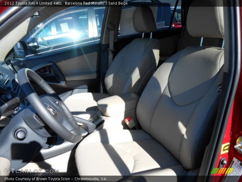 Barcelona Red Metallic / Sand Beige 2012 Toyota RAV4 Limited 4WD