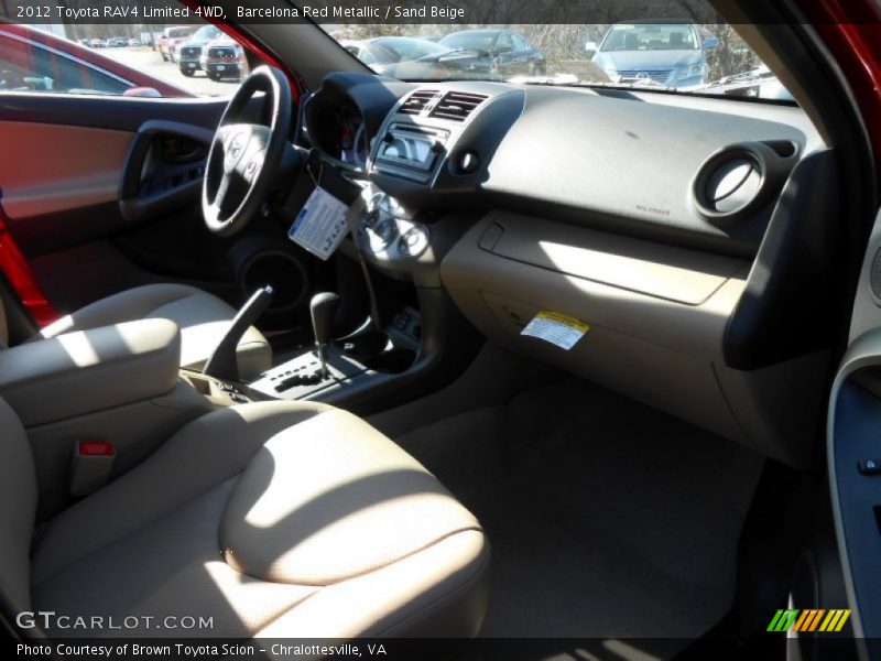 Barcelona Red Metallic / Sand Beige 2012 Toyota RAV4 Limited 4WD
