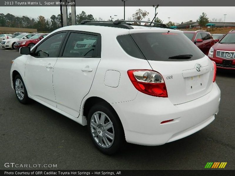 Super White / Ash 2013 Toyota Matrix L