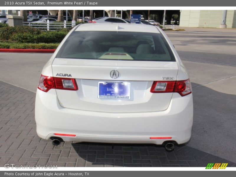 Premium White Pearl / Taupe 2010 Acura TSX Sedan