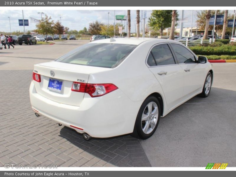 Premium White Pearl / Taupe 2010 Acura TSX Sedan