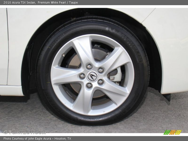 Premium White Pearl / Taupe 2010 Acura TSX Sedan