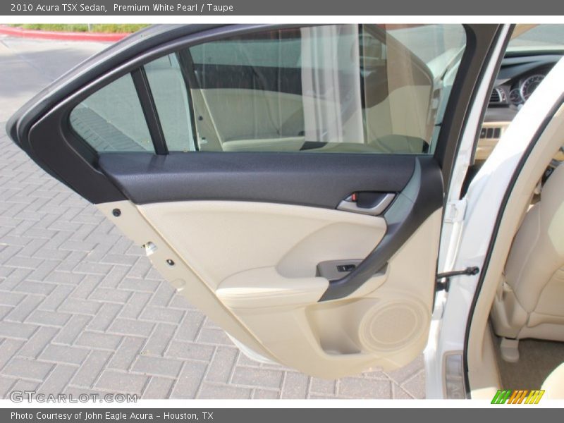 Premium White Pearl / Taupe 2010 Acura TSX Sedan