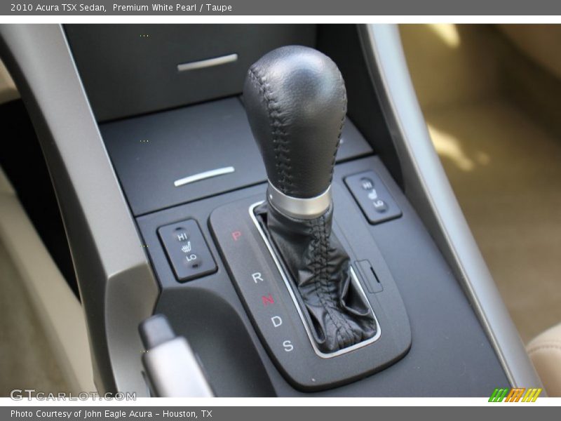 Premium White Pearl / Taupe 2010 Acura TSX Sedan