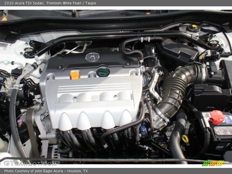 Premium White Pearl / Taupe 2010 Acura TSX Sedan