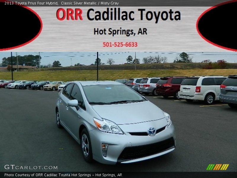 Classic Silver Metallic / Misty Gray 2013 Toyota Prius Four Hybrid