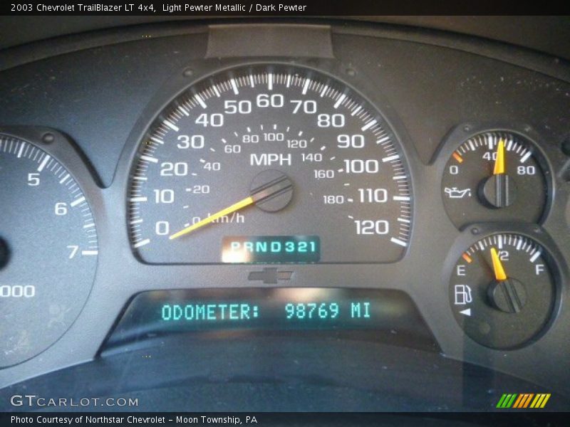 Light Pewter Metallic / Dark Pewter 2003 Chevrolet TrailBlazer LT 4x4