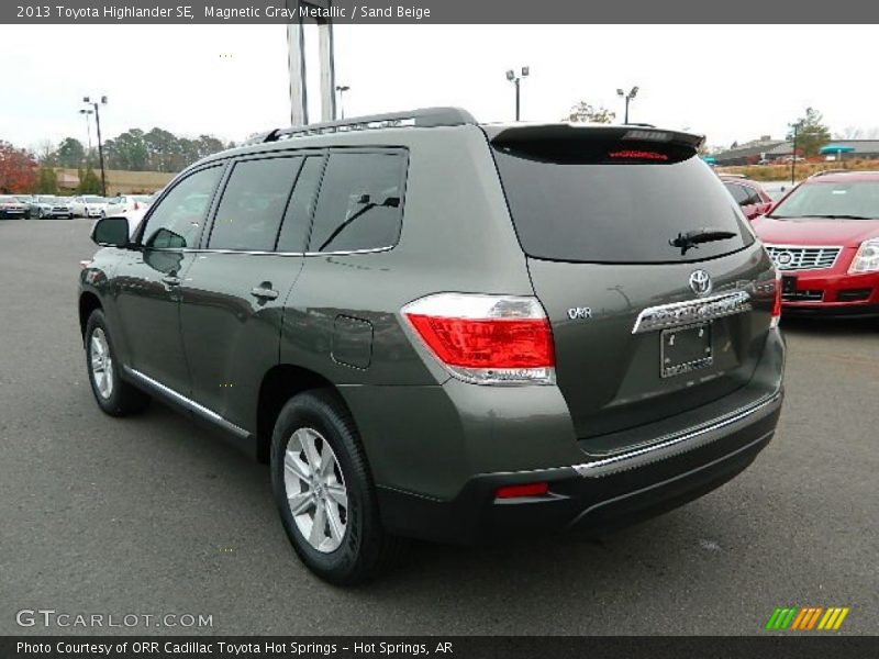 Magnetic Gray Metallic / Sand Beige 2013 Toyota Highlander SE