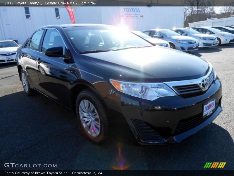 Cosmic Gray Mica / Light Gray 2012 Toyota Camry L