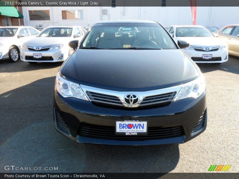 Cosmic Gray Mica / Light Gray 2012 Toyota Camry L