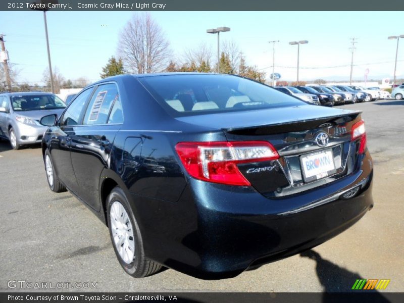 Cosmic Gray Mica / Light Gray 2012 Toyota Camry L