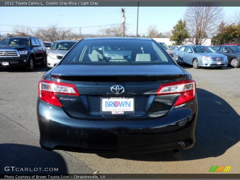 Cosmic Gray Mica / Light Gray 2012 Toyota Camry L