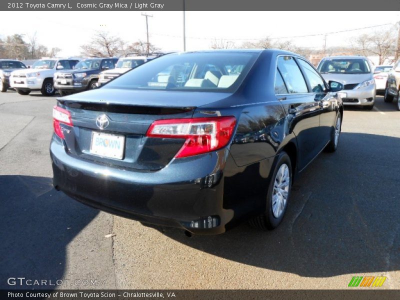 Cosmic Gray Mica / Light Gray 2012 Toyota Camry L