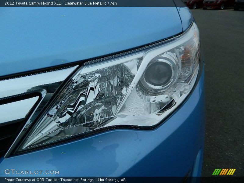 Clearwater Blue Metallic / Ash 2012 Toyota Camry Hybrid XLE
