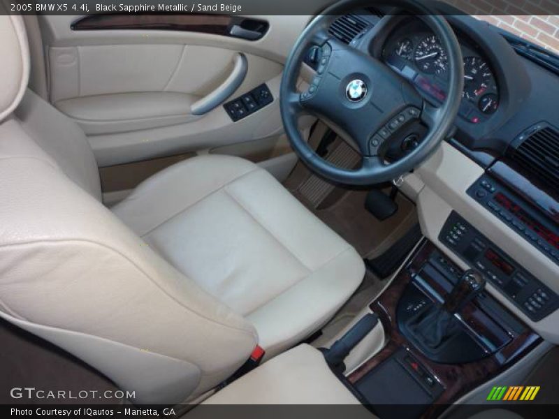 Black Sapphire Metallic / Sand Beige 2005 BMW X5 4.4i