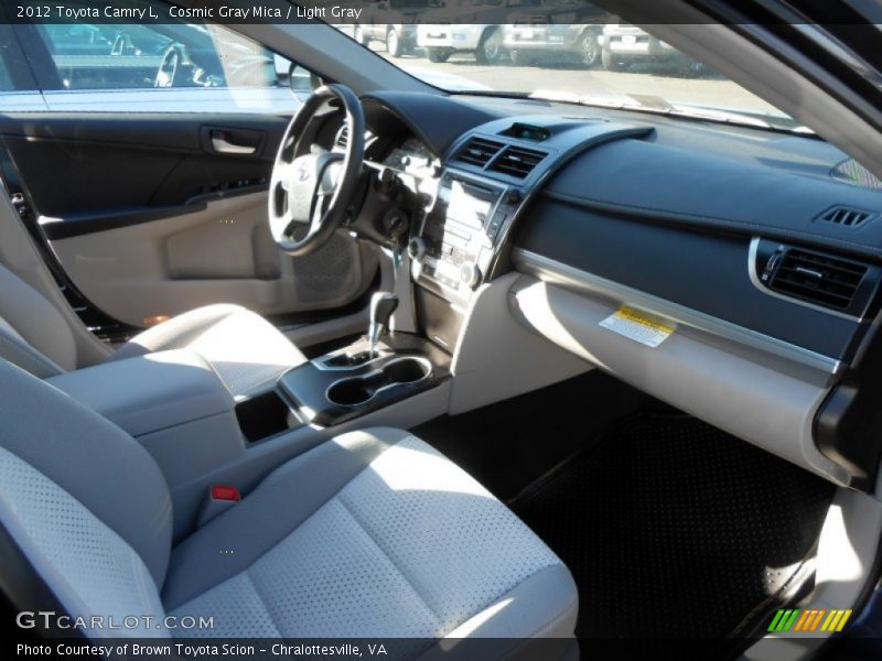 Cosmic Gray Mica / Light Gray 2012 Toyota Camry L