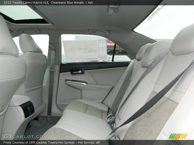 Clearwater Blue Metallic / Ash 2012 Toyota Camry Hybrid XLE