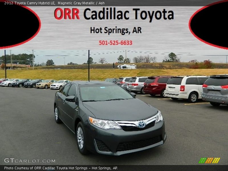 Magnetic Gray Metallic / Ash 2012 Toyota Camry Hybrid LE