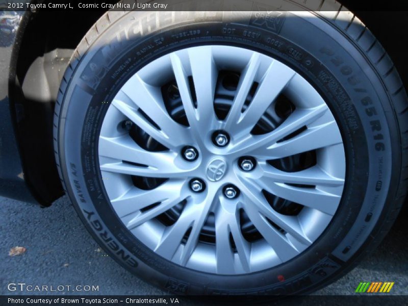 Cosmic Gray Mica / Light Gray 2012 Toyota Camry L