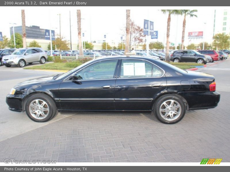 Dark Emerald Pearl / Ebony 2000 Acura TL 3.2