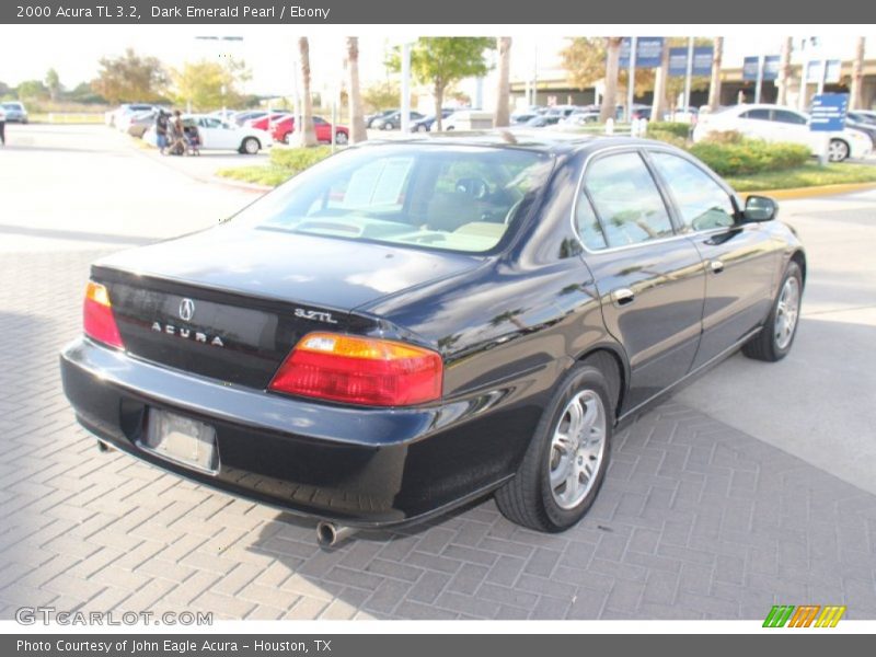 Dark Emerald Pearl / Ebony 2000 Acura TL 3.2
