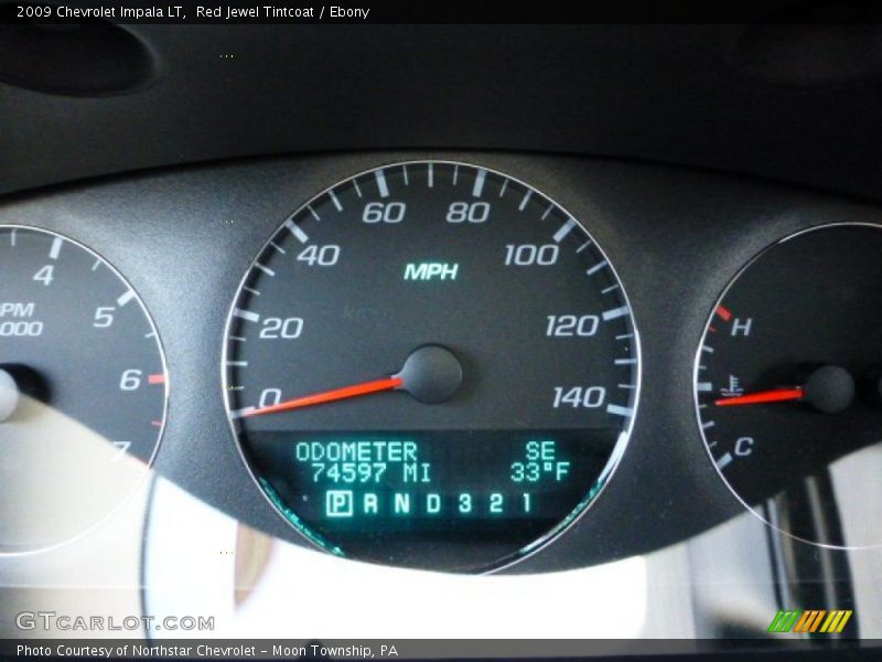 Red Jewel Tintcoat / Ebony 2009 Chevrolet Impala LT