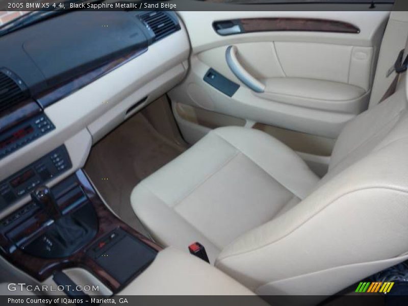 Black Sapphire Metallic / Sand Beige 2005 BMW X5 4.4i
