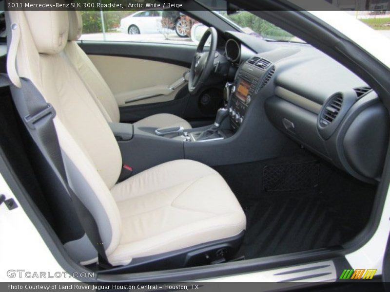 Arctic White / Beige 2011 Mercedes-Benz SLK 300 Roadster