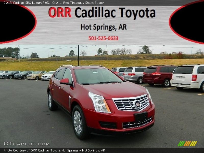 Crystal Red Tintcoat / Shale/Ebony 2013 Cadillac SRX Luxury FWD