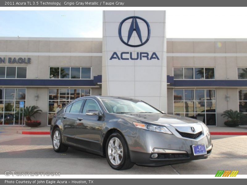 Grigio Gray Metallic / Taupe Gray 2011 Acura TL 3.5 Technology