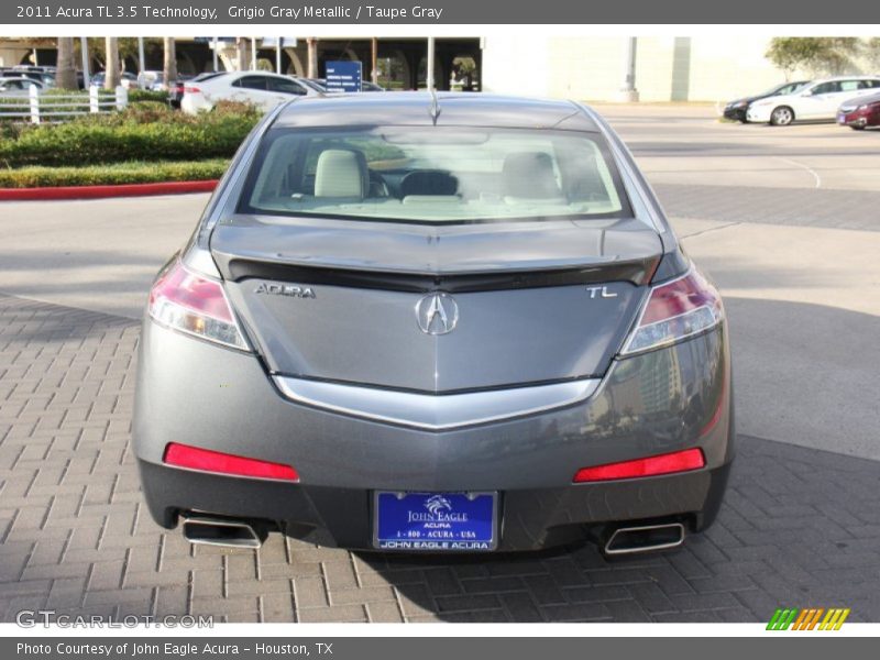 Grigio Gray Metallic / Taupe Gray 2011 Acura TL 3.5 Technology