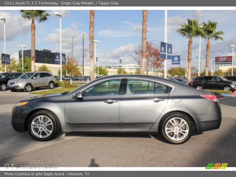 Grigio Gray Metallic / Taupe Gray 2011 Acura TL 3.5 Technology
