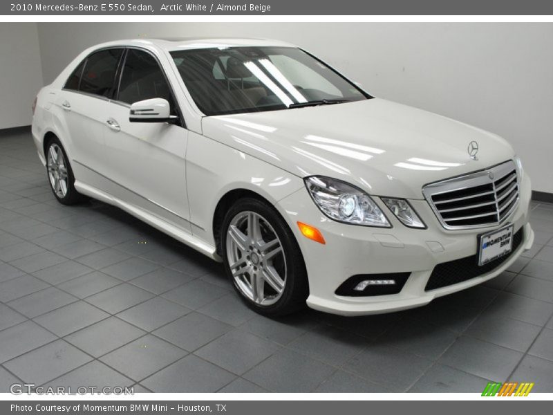 Arctic White / Almond Beige 2010 Mercedes-Benz E 550 Sedan