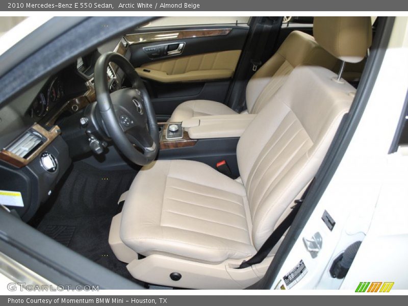Arctic White / Almond Beige 2010 Mercedes-Benz E 550 Sedan