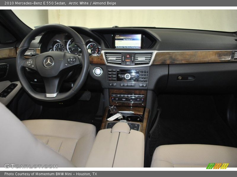 Arctic White / Almond Beige 2010 Mercedes-Benz E 550 Sedan