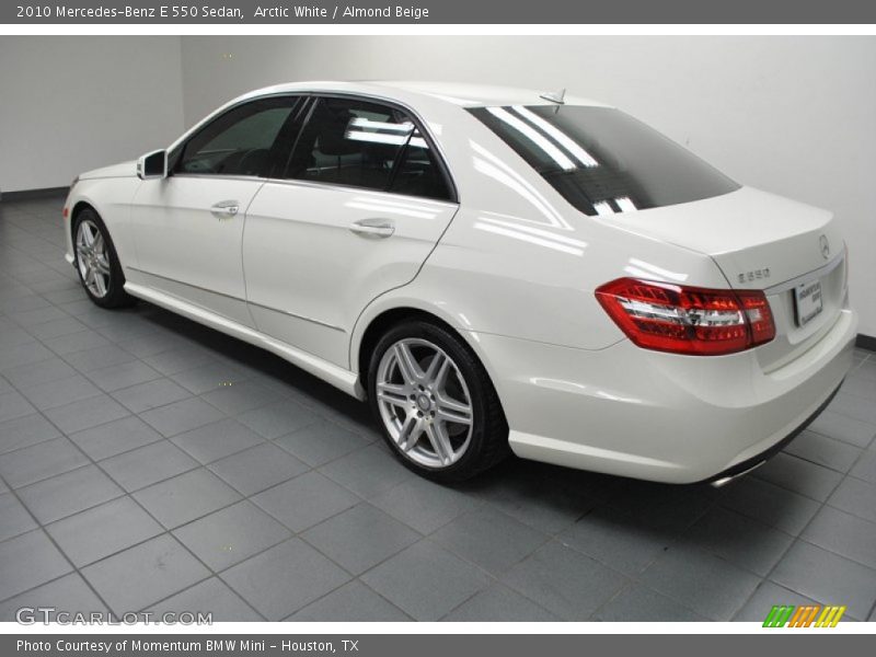 Arctic White / Almond Beige 2010 Mercedes-Benz E 550 Sedan