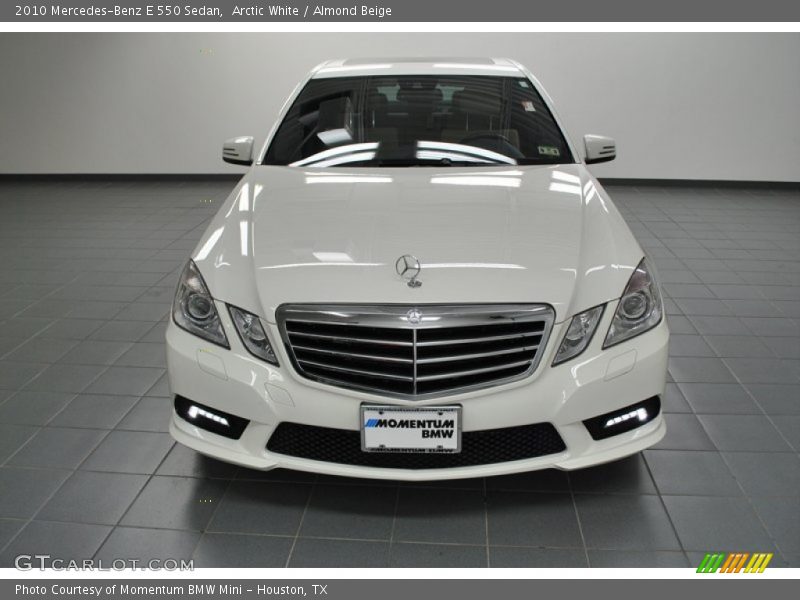 Arctic White / Almond Beige 2010 Mercedes-Benz E 550 Sedan