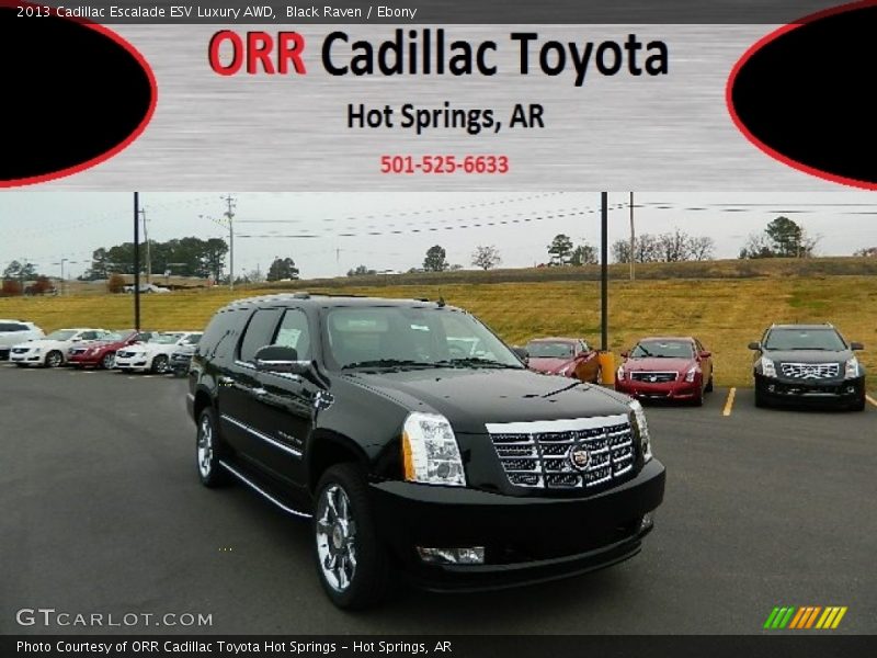 Black Raven / Ebony 2013 Cadillac Escalade ESV Luxury AWD