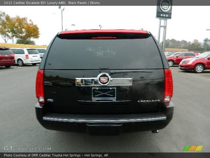 Black Raven / Ebony 2013 Cadillac Escalade ESV Luxury AWD