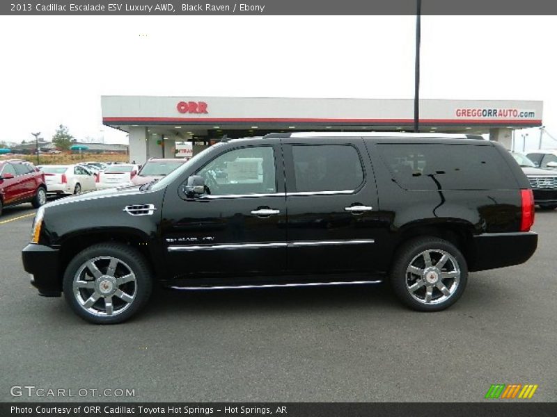 Black Raven / Ebony 2013 Cadillac Escalade ESV Luxury AWD