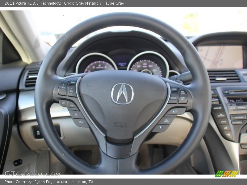 Grigio Gray Metallic / Taupe Gray 2011 Acura TL 3.5 Technology