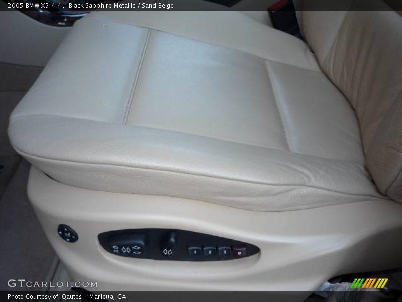 Black Sapphire Metallic / Sand Beige 2005 BMW X5 4.4i