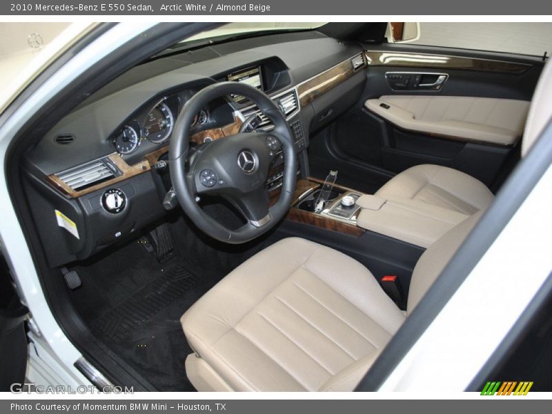 Arctic White / Almond Beige 2010 Mercedes-Benz E 550 Sedan