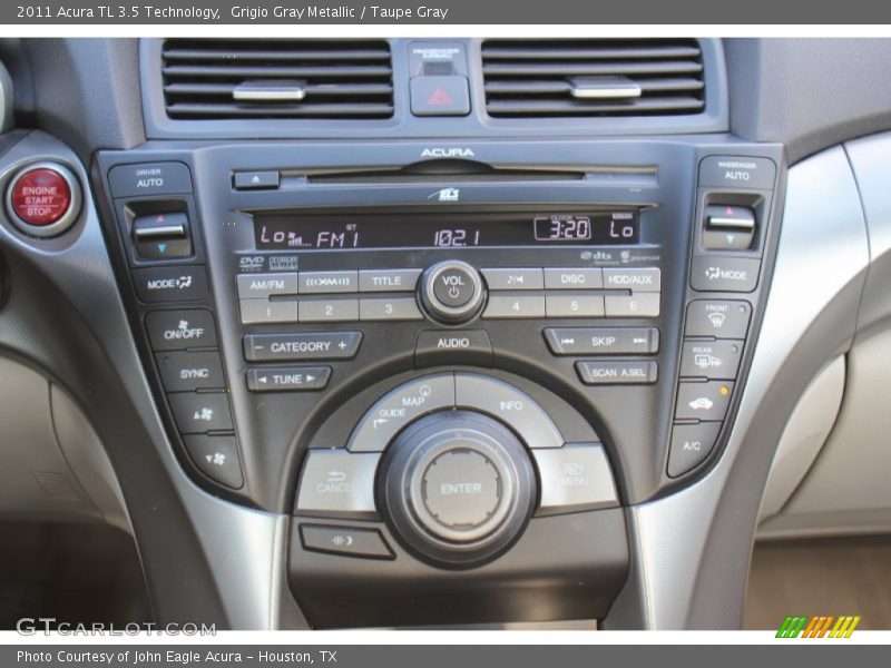 Grigio Gray Metallic / Taupe Gray 2011 Acura TL 3.5 Technology