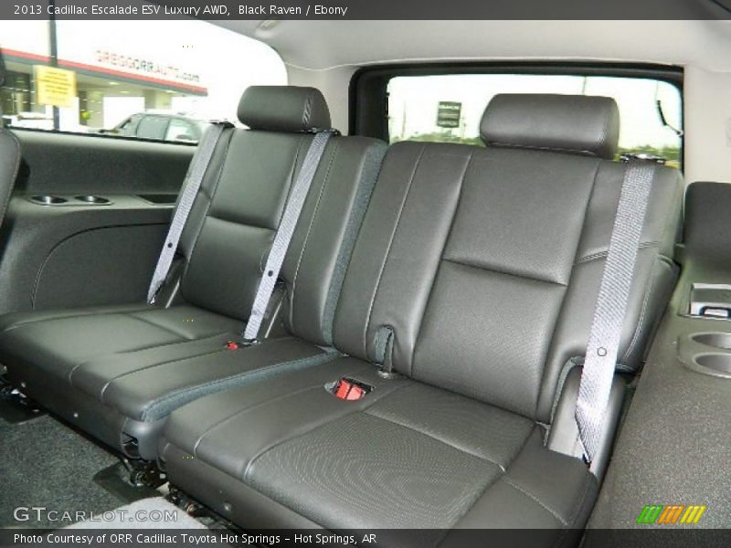 Rear Seat of 2013 Escalade ESV Luxury AWD