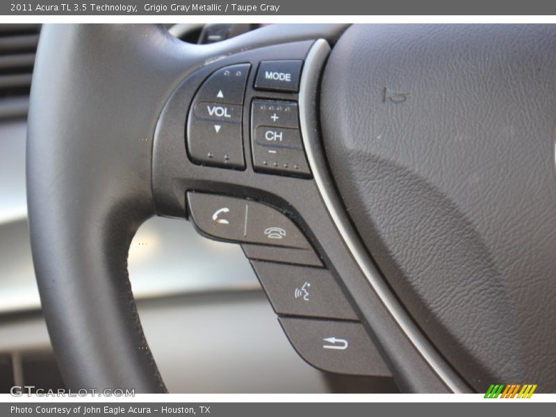Grigio Gray Metallic / Taupe Gray 2011 Acura TL 3.5 Technology