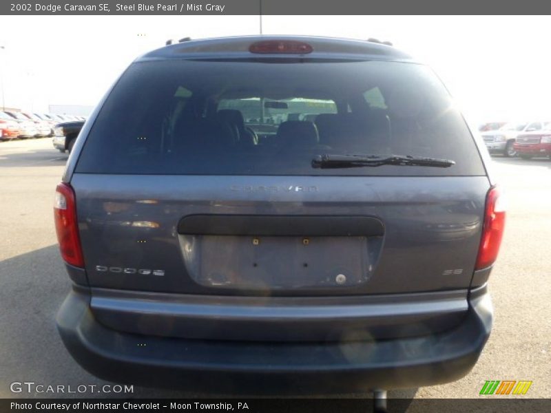 Steel Blue Pearl / Mist Gray 2002 Dodge Caravan SE