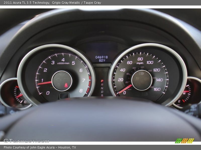 Grigio Gray Metallic / Taupe Gray 2011 Acura TL 3.5 Technology