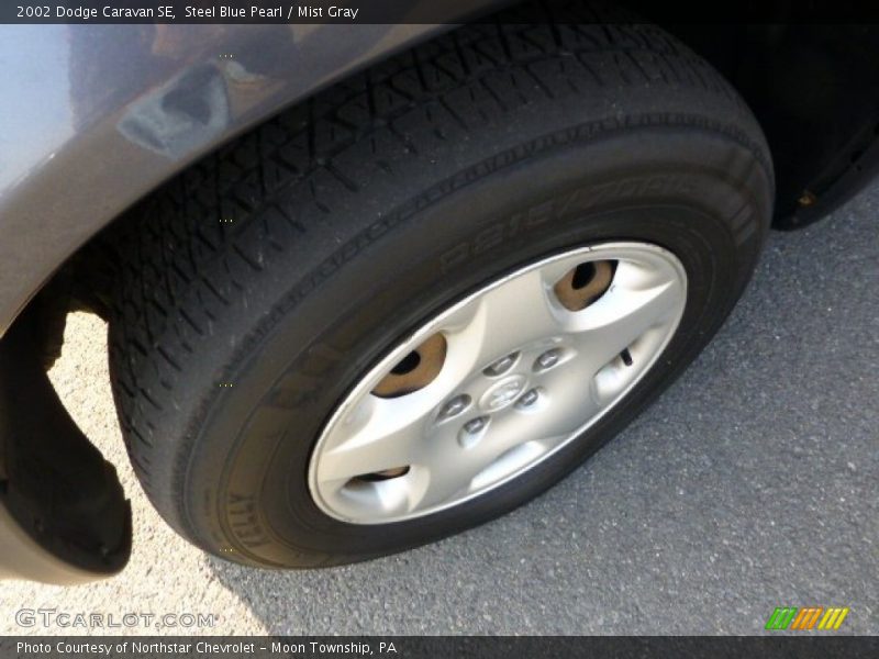 Steel Blue Pearl / Mist Gray 2002 Dodge Caravan SE